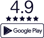 4.9 google play rating