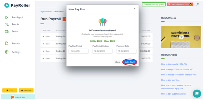 How to use Payroller for JobKeeper payments