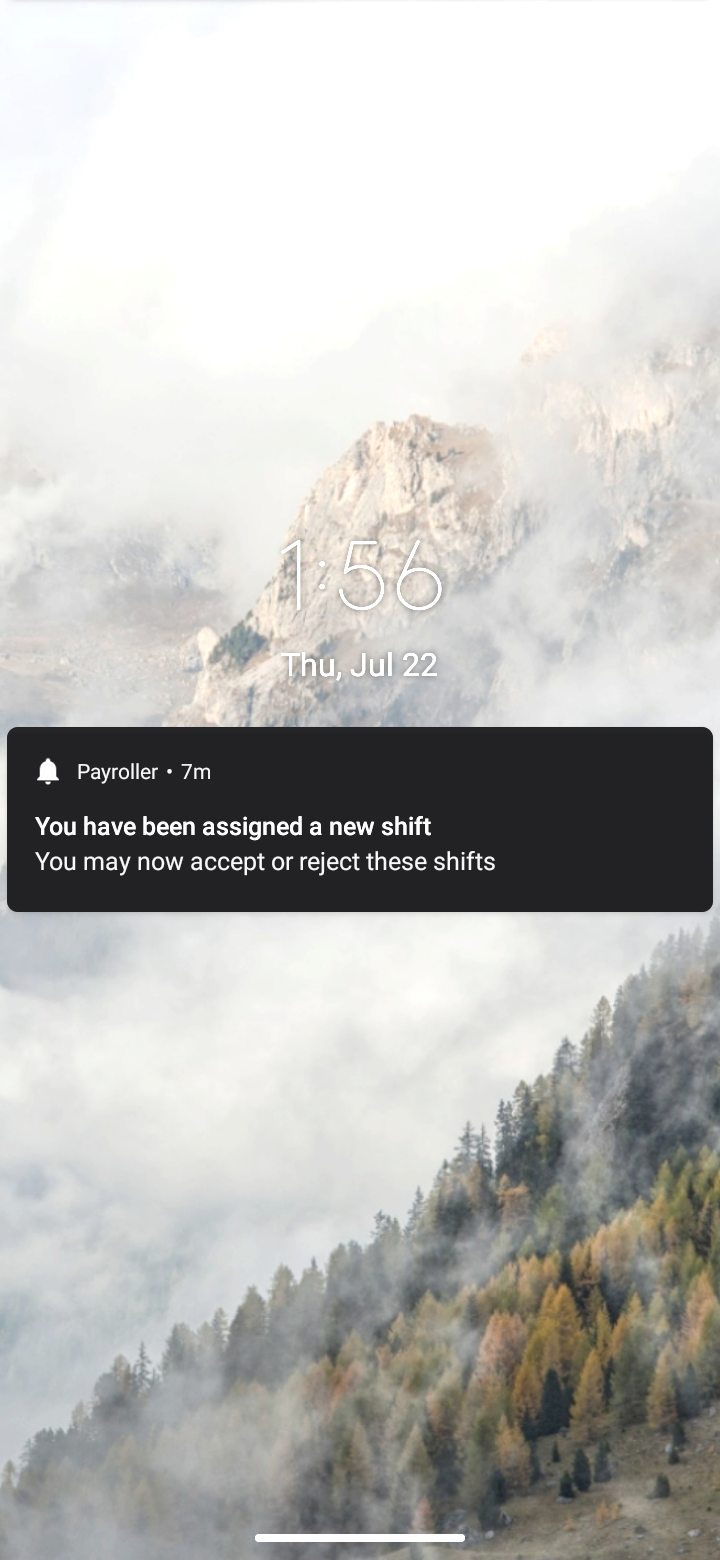 Employee app - How to accept or reject a shift as an employee on the employee app - 1