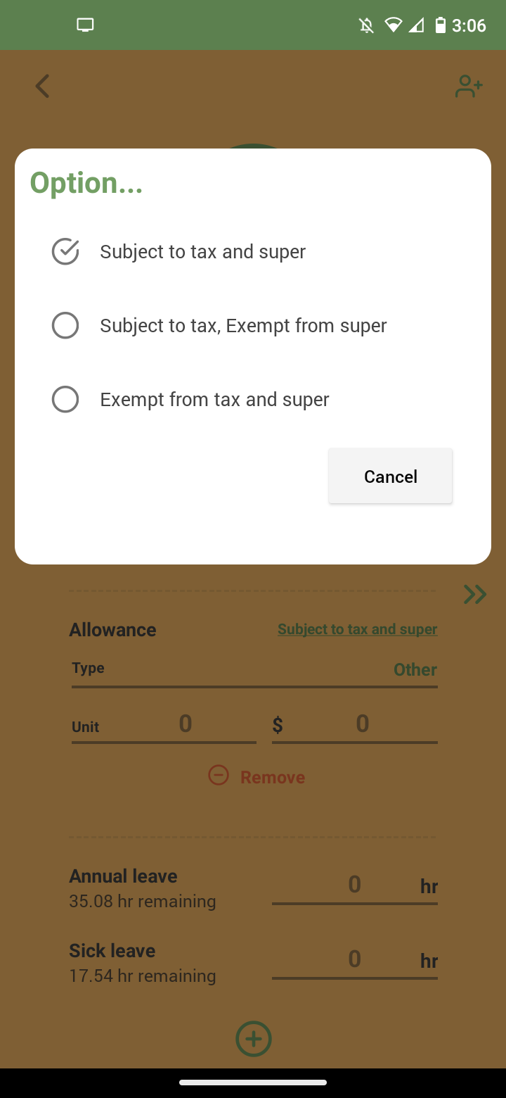 Payroller Mobile App - How to add allowances on the Payroller mobile app - 6