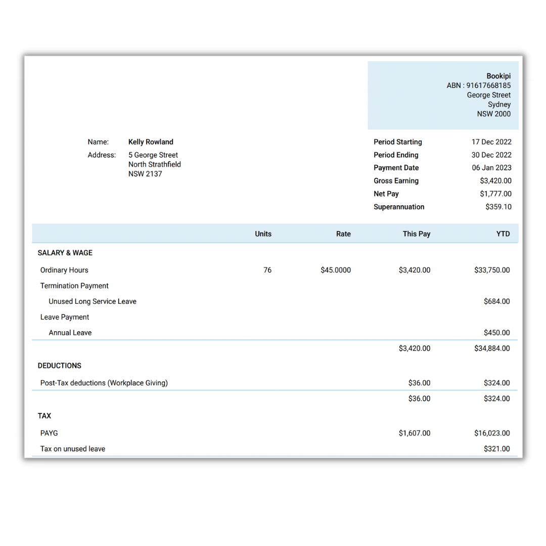 Free Payslip Templates For Small Businesses Payroller