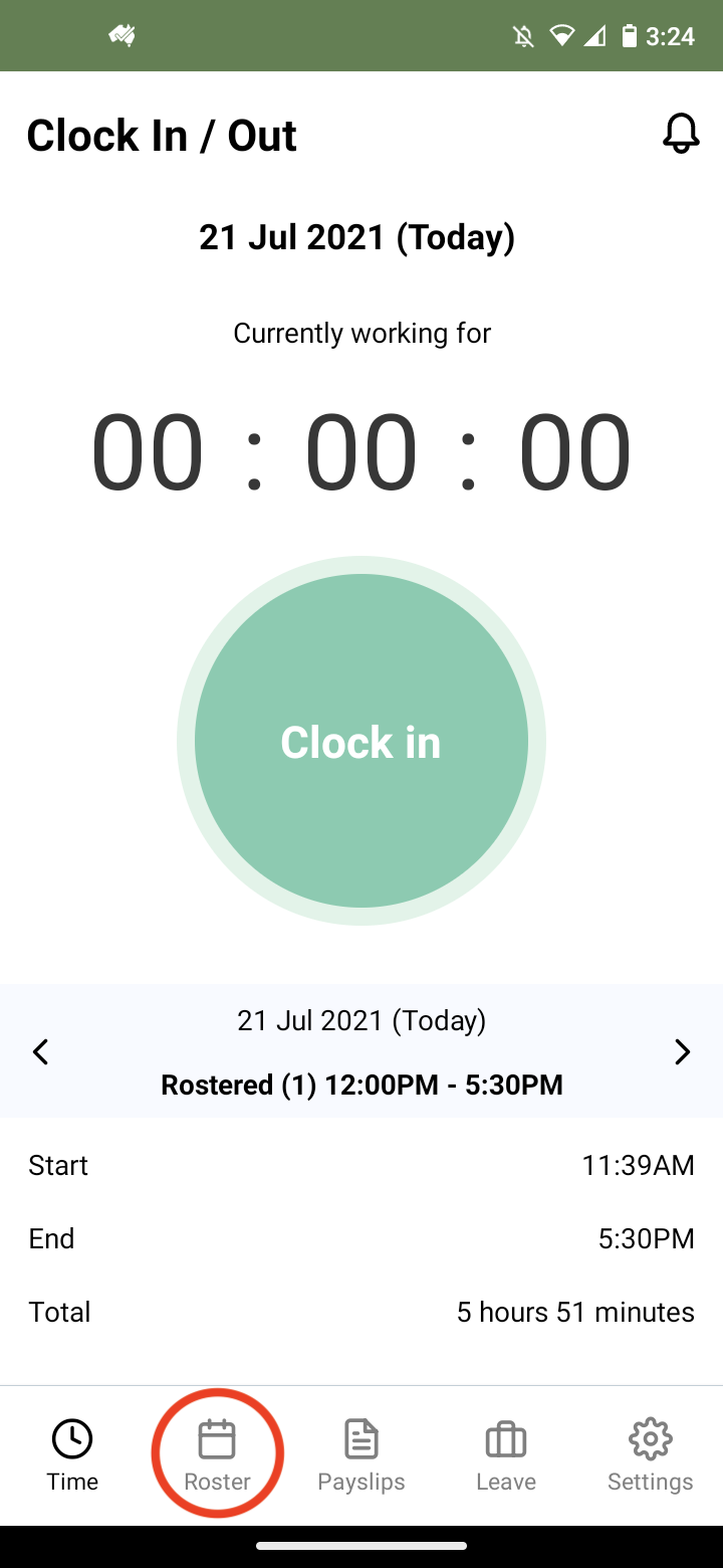 Employee app - How to view rostered shifts for employees - 1