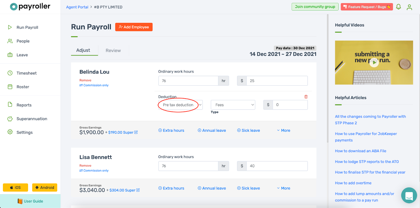 how-to-add-deductions-to-pay-runs-stp-payroller-australia