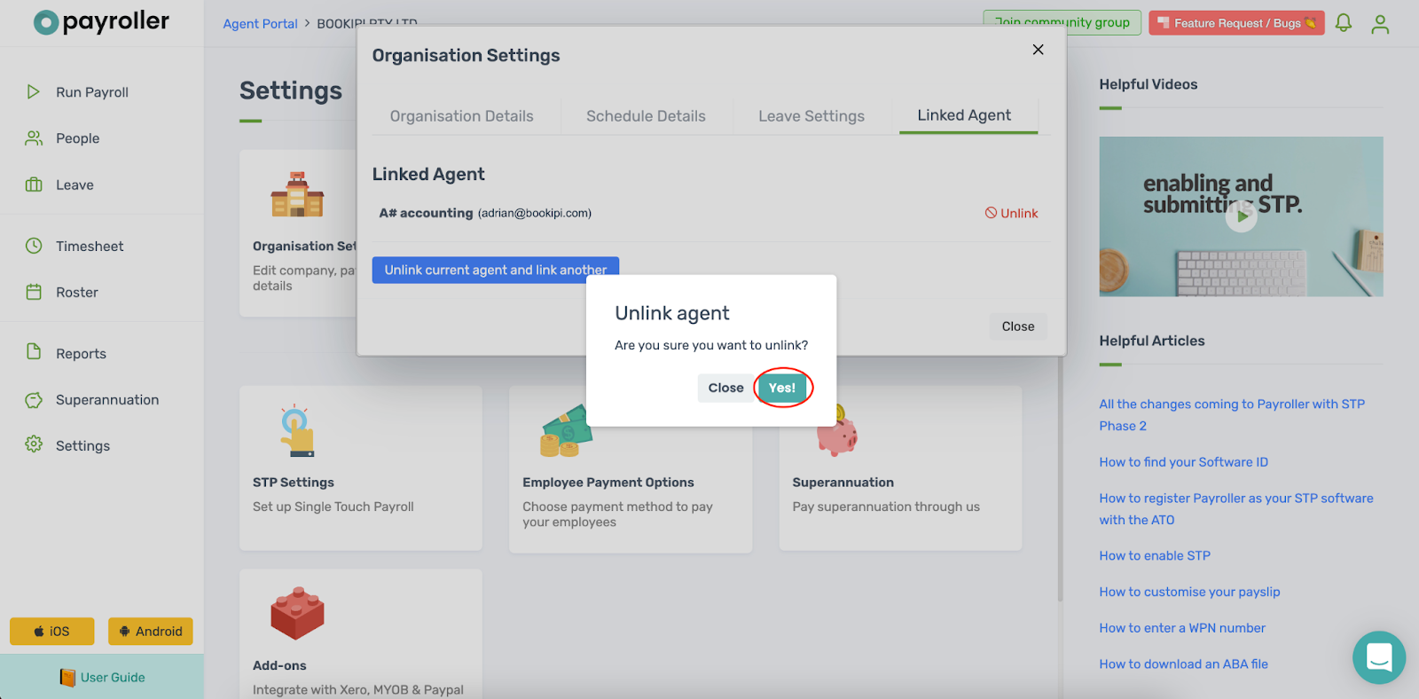 Agent Account - Unlink your client from your agent portal - 6