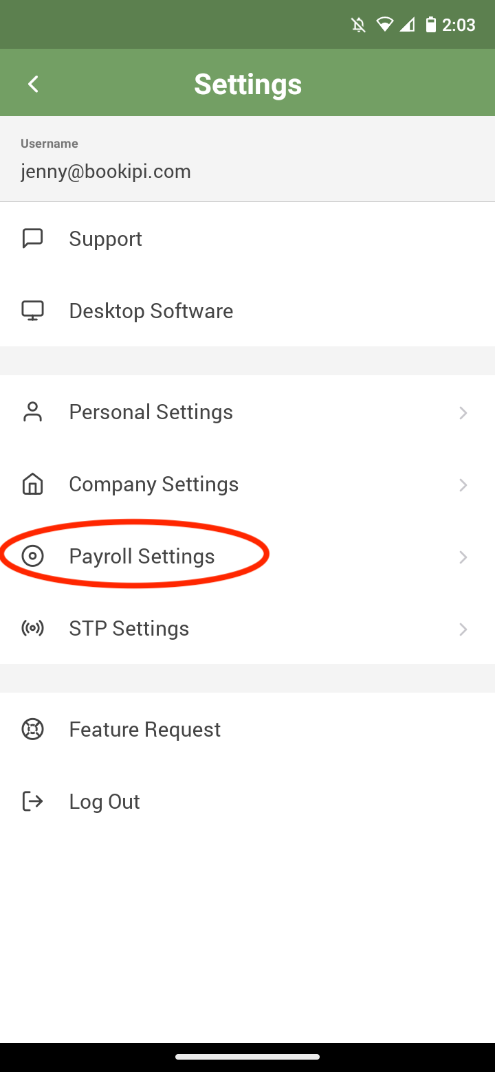 Payroller Mobile App - Edit the business hours for calculating requested and scheduled leave on the Payroller mobile app - 2