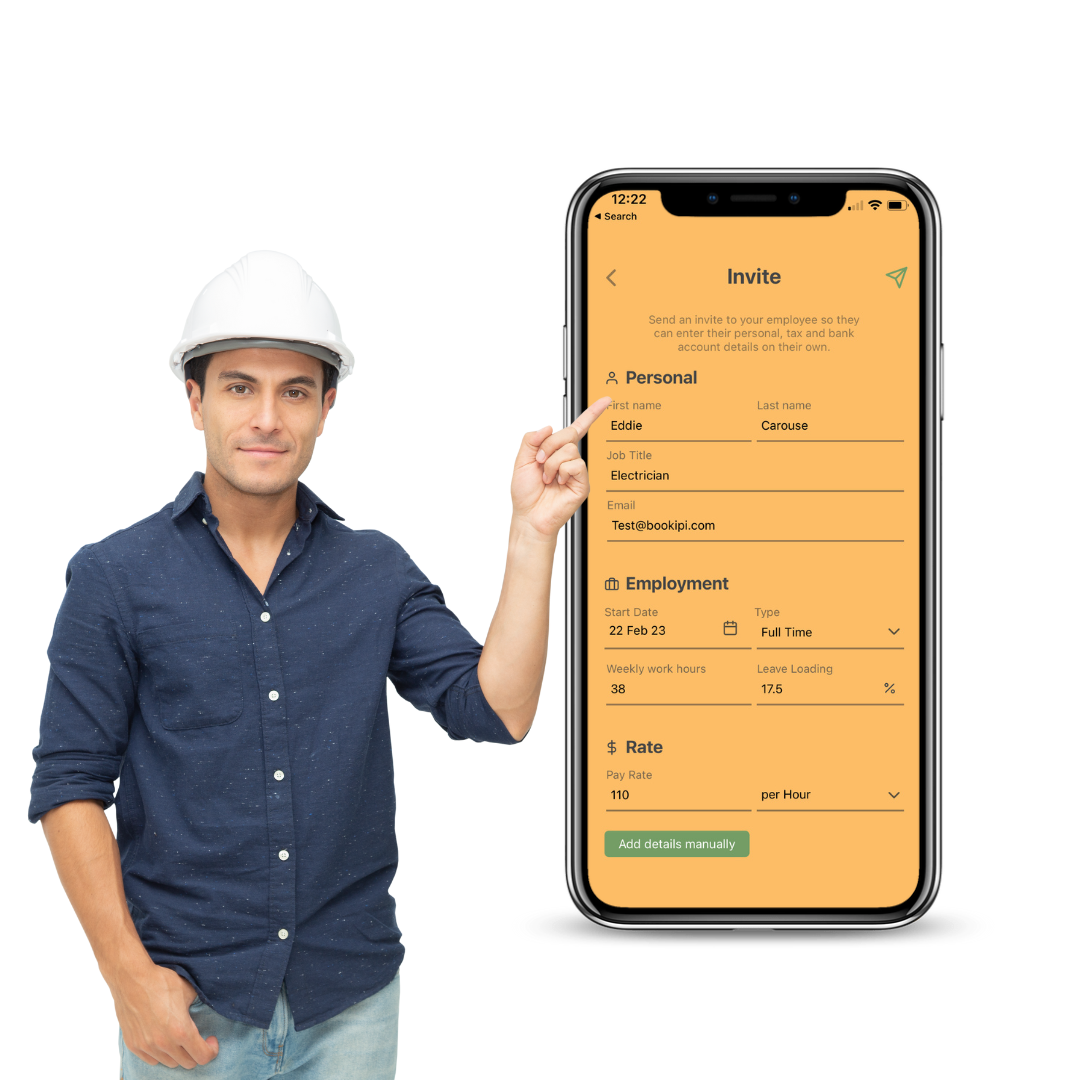 Payroll & payslips on the go for builders