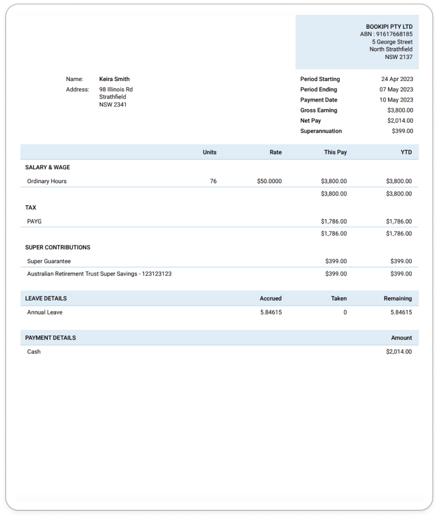 Creating pay runs - How to add Family and domestic violence leave (FDVL) - 6