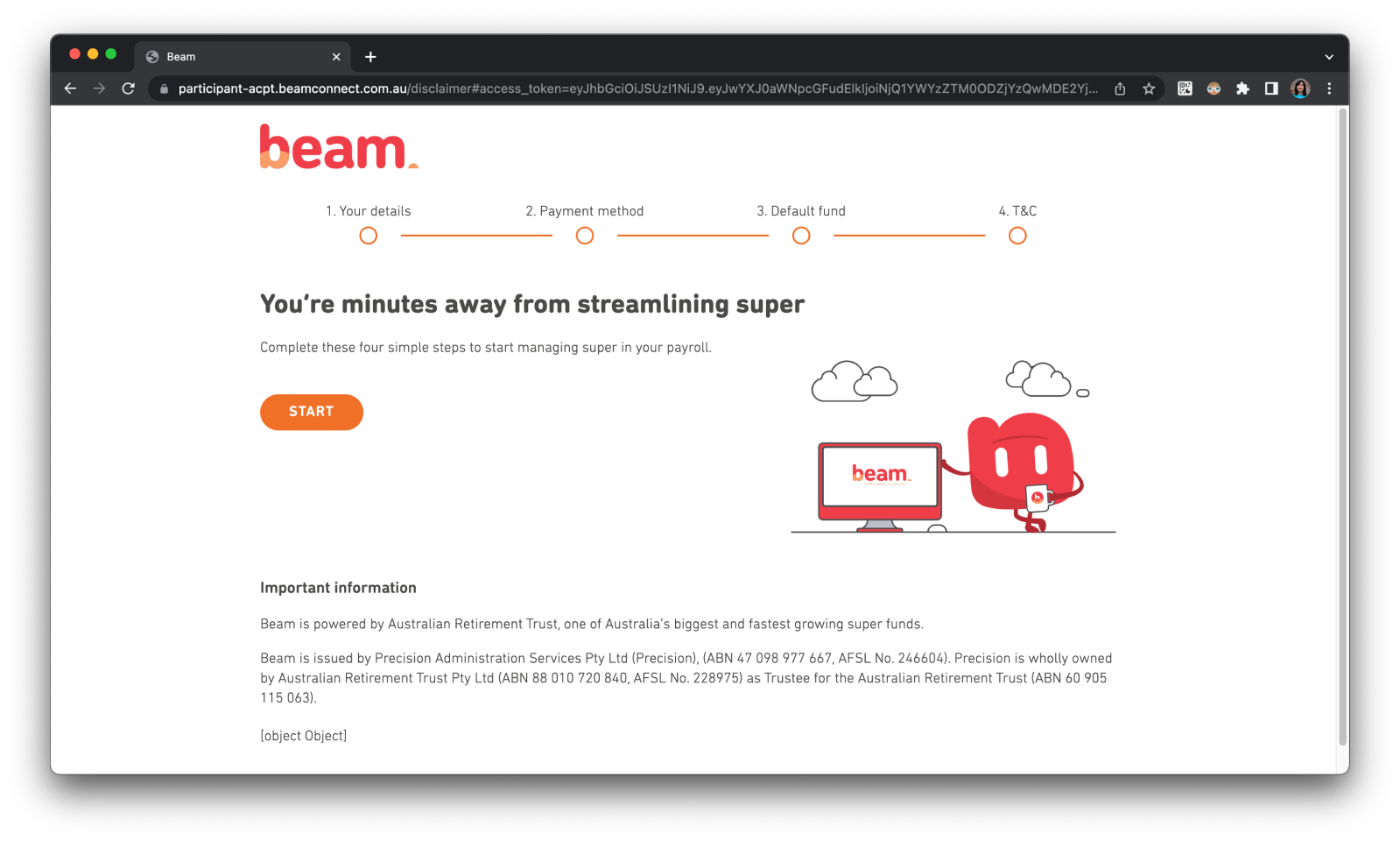 Quick Overview - Setting up and submitting a super payment via Beam - 2