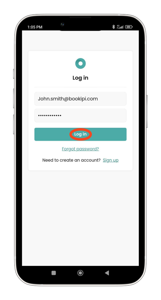 Timesheets and rostering - How to log in to Timesheets and Rosters Mobile app - 2