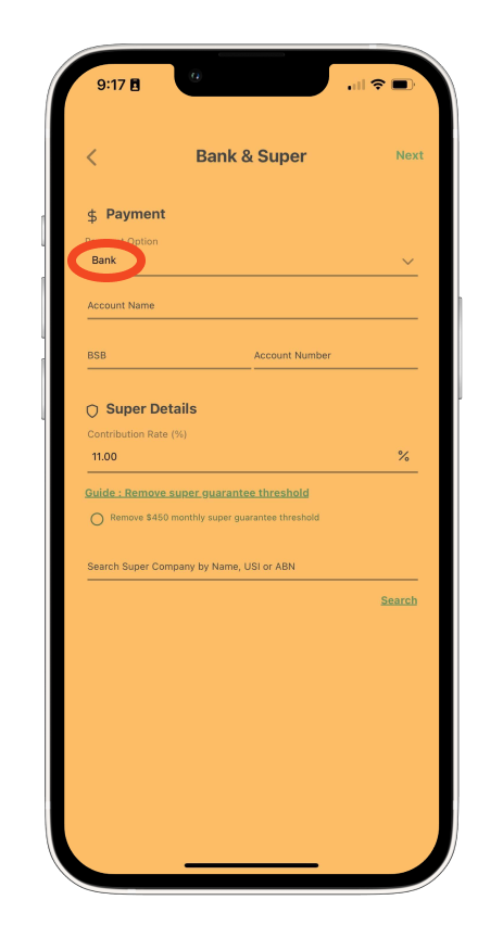 Payroller Mobile App - How to add an employee on the Payroller mobile app - 8