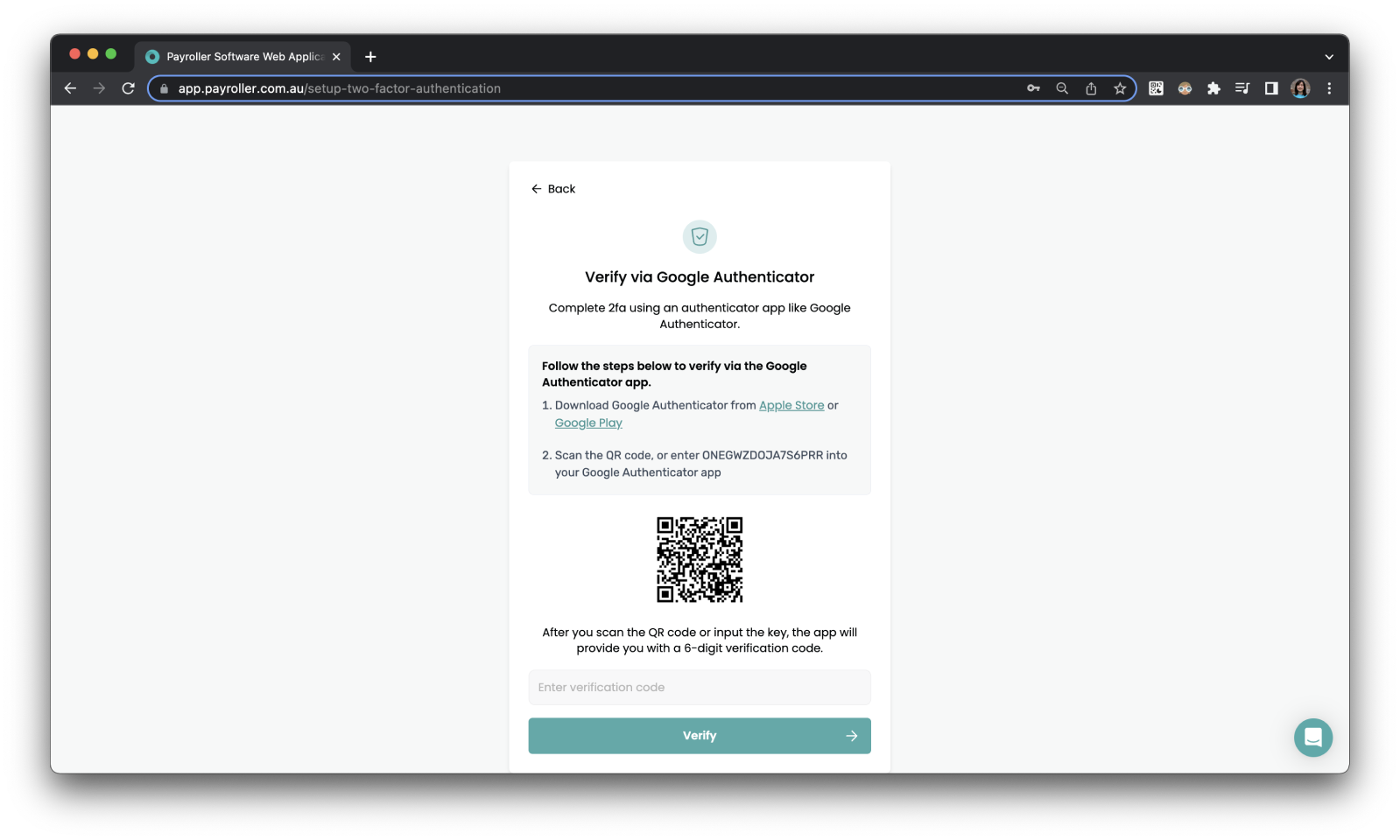 Accessing your account - Two Factor Authentication 2FA - 10