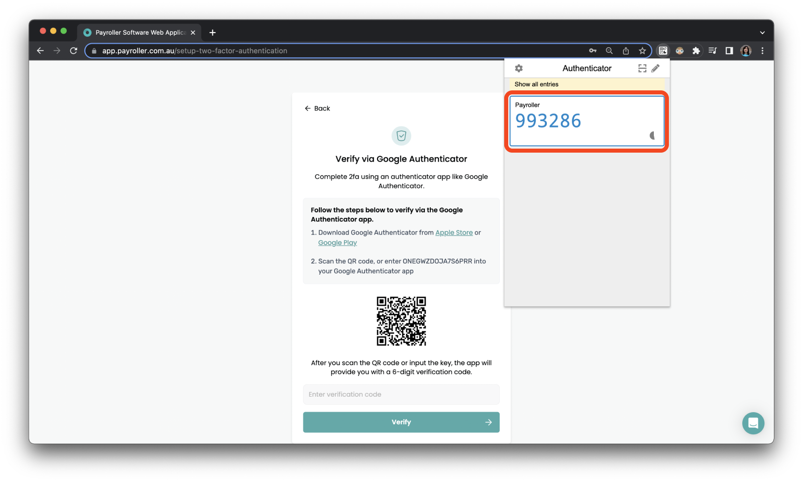 Accessing your account - Two Factor Authentication 2FA - 17