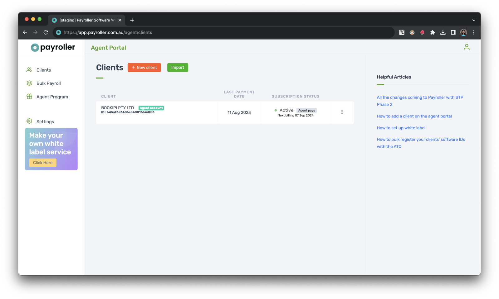Agent Account - Changing your employer account to an Agent Account - 7