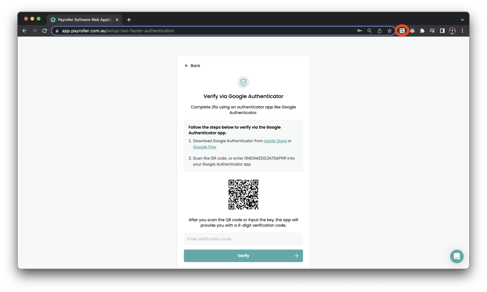 Accessing your account - Two Factor Authentication 2FA - 13
