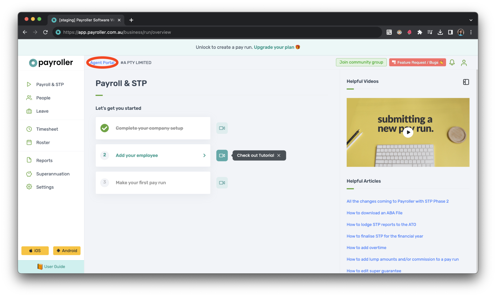 Agent Account - Accessing your clients' payroll - 3