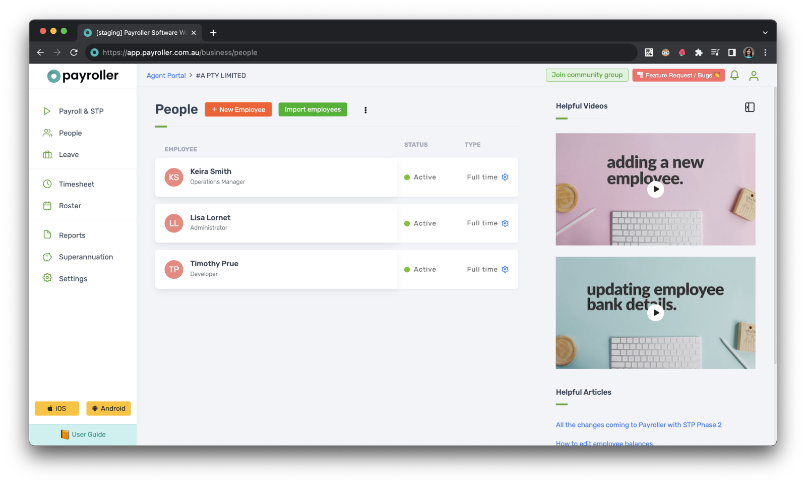 Agent Account - Importing clients and employees - 16