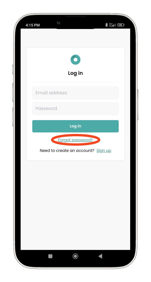 Timesheets and rostering - How to reset your password on the Timesheets and Rosters Mobile App - 3