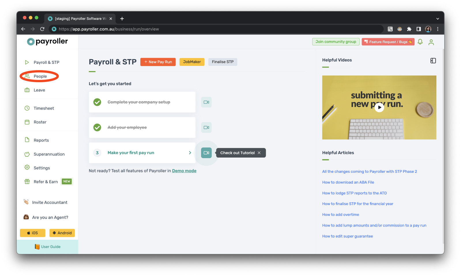 Payroller Employer Subscriptions - Adding employee seats to your subscriptions from your employee onboarding - 1