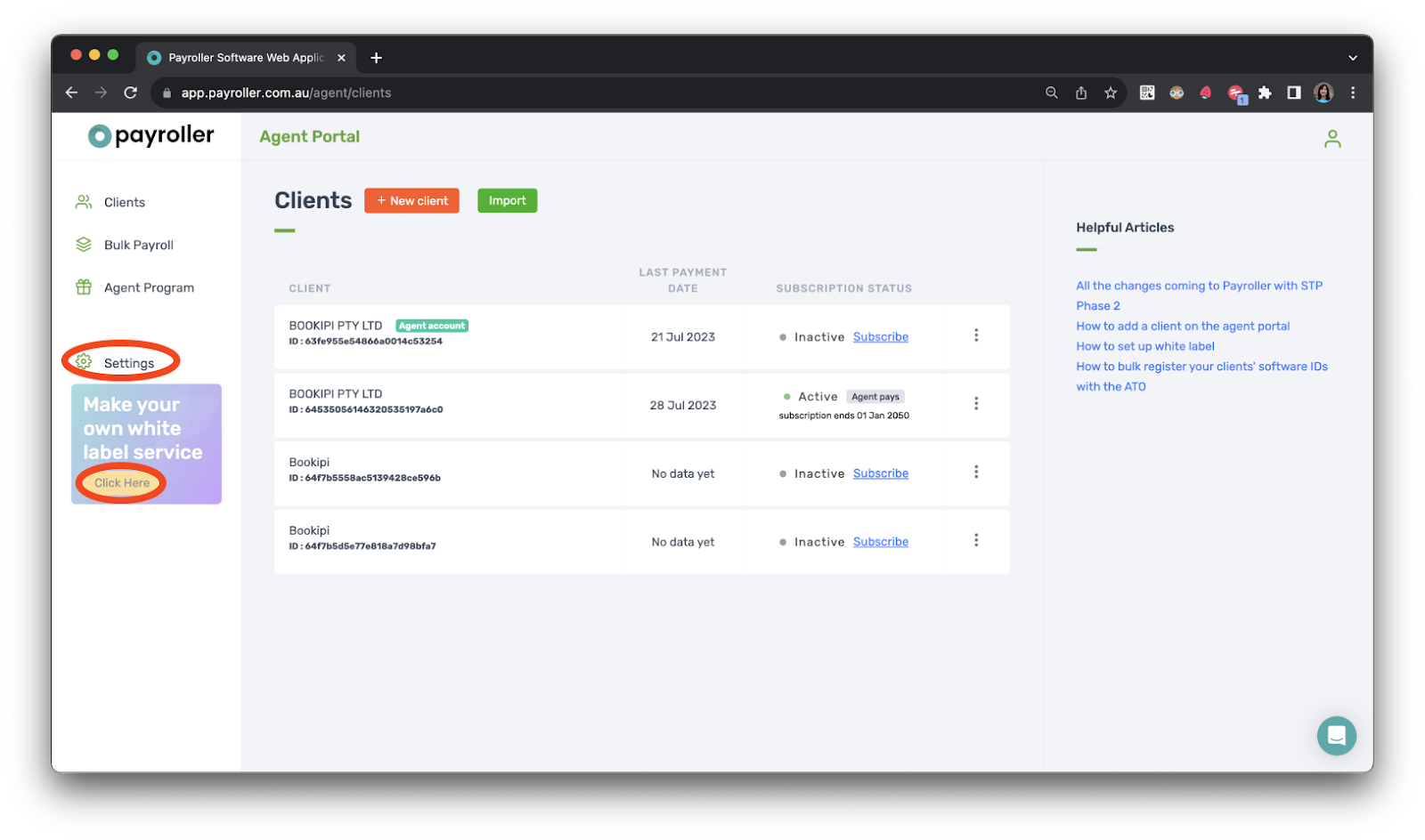 Agent Account - Setting up White Label - 1