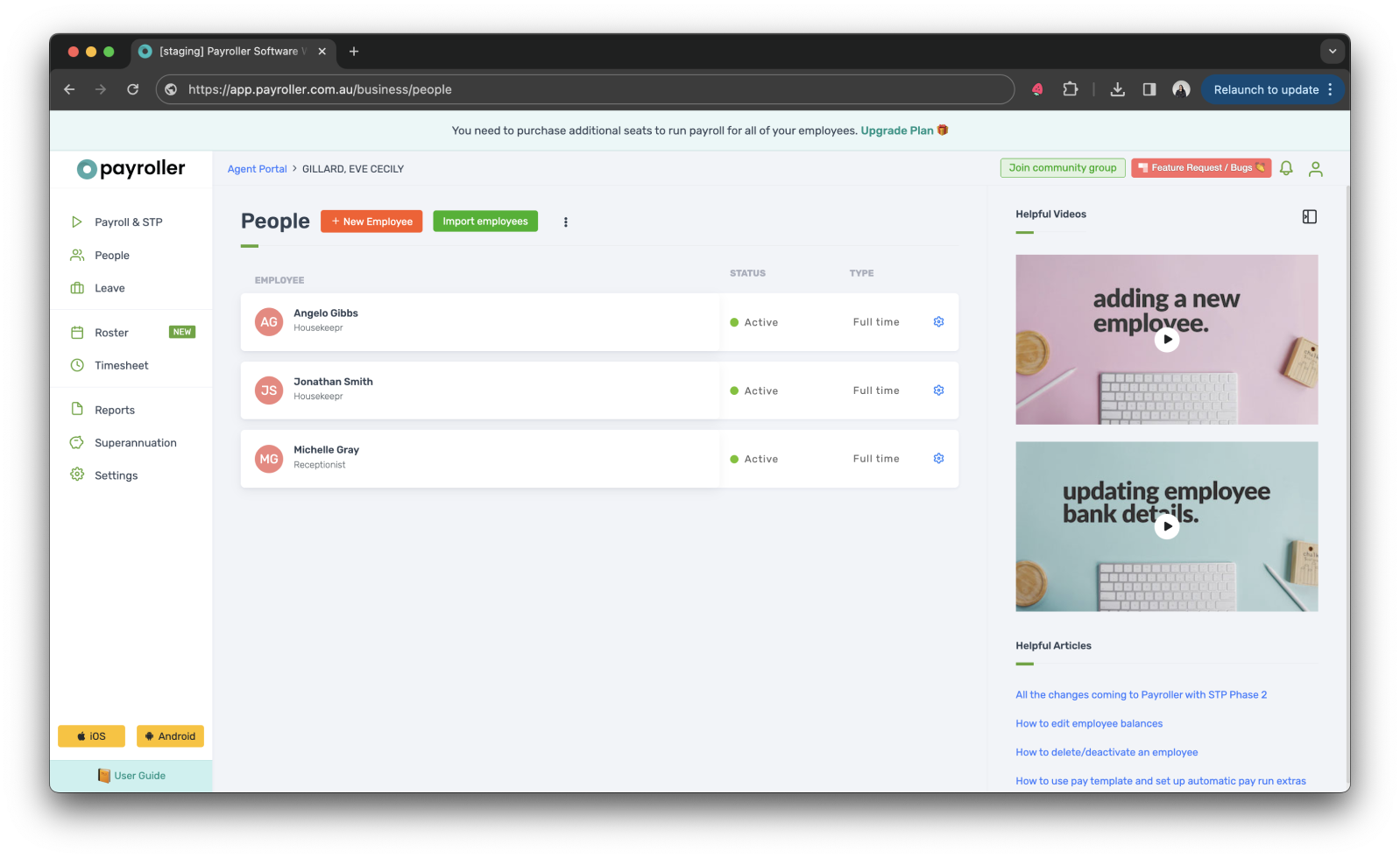 Agent Account - Importing clients and employees - 32