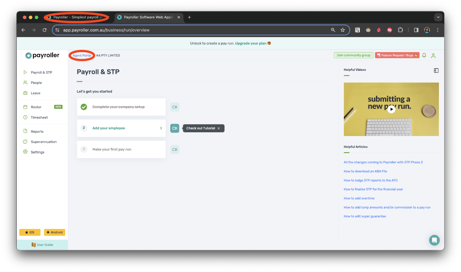 Agent Account - Accessing your clients' payroll - 10