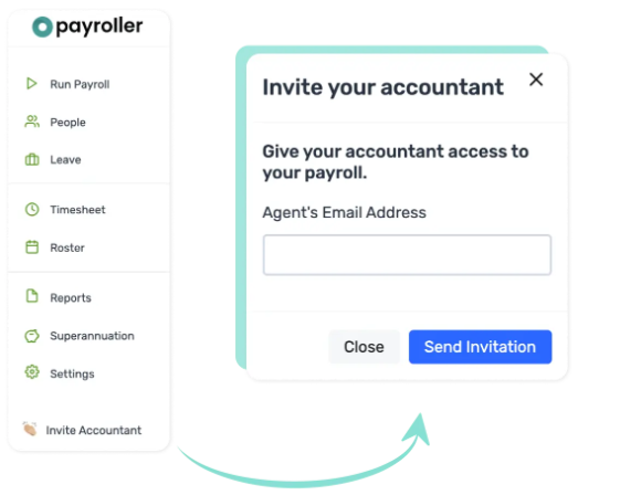 Invite accountant on Payroller to handle business payroll