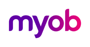 MYOB logo vs. Payroller