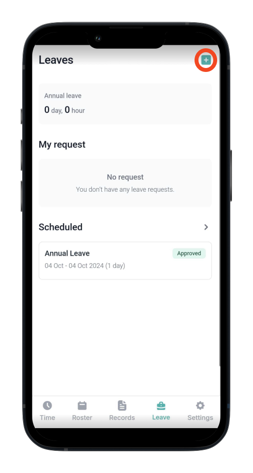 Employee app - How to request leave for employees - 2
