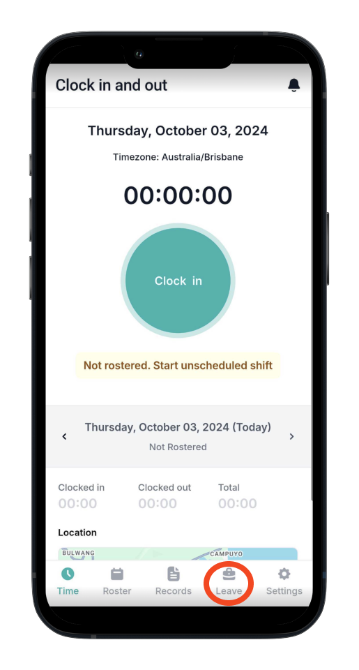 Employee app - How to request leave for employees - 1