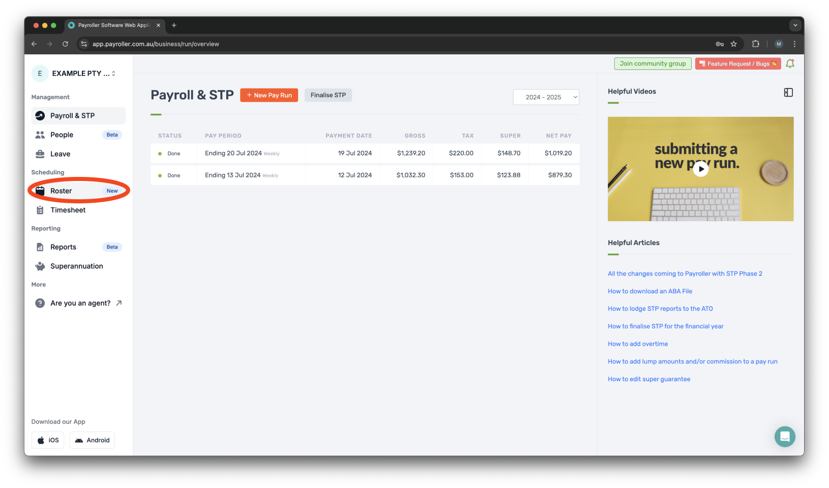 Timesheets and rostering - How to make a custom recurring shift - 1