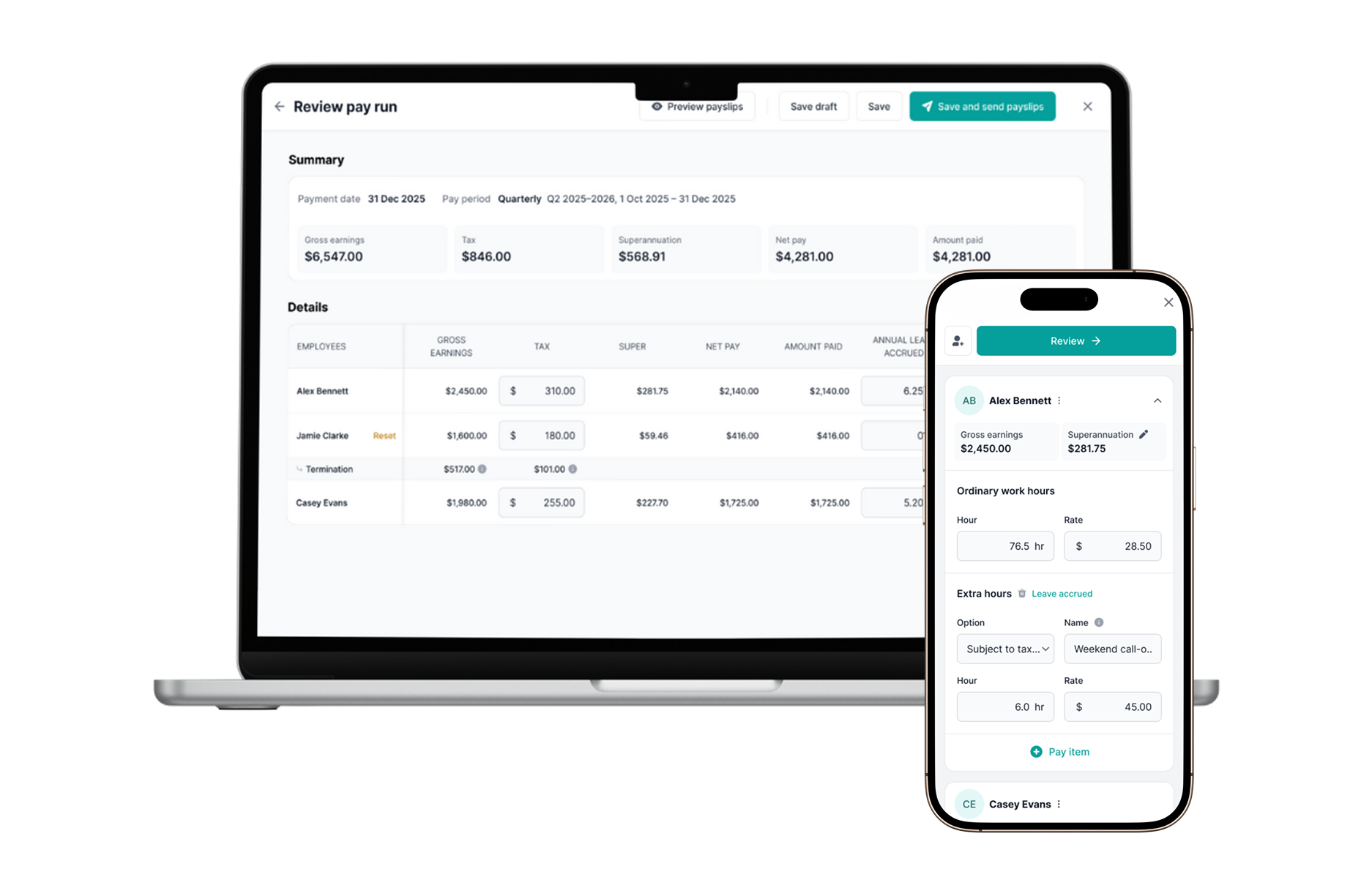 Online cloud payroll on web & mobile - Payroller