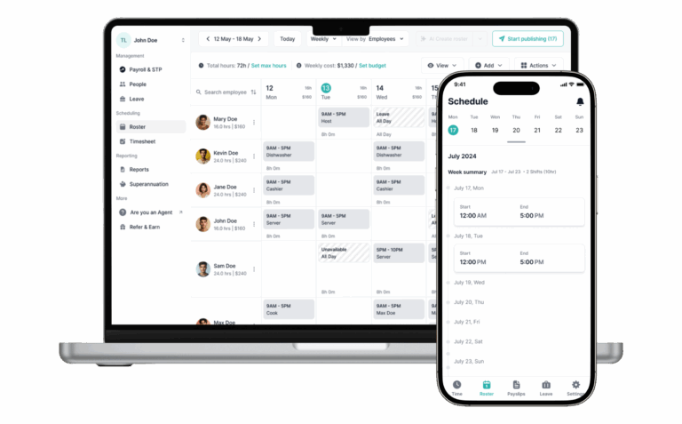 Free Roster Software - Rostering for Small Businesses | Payroller