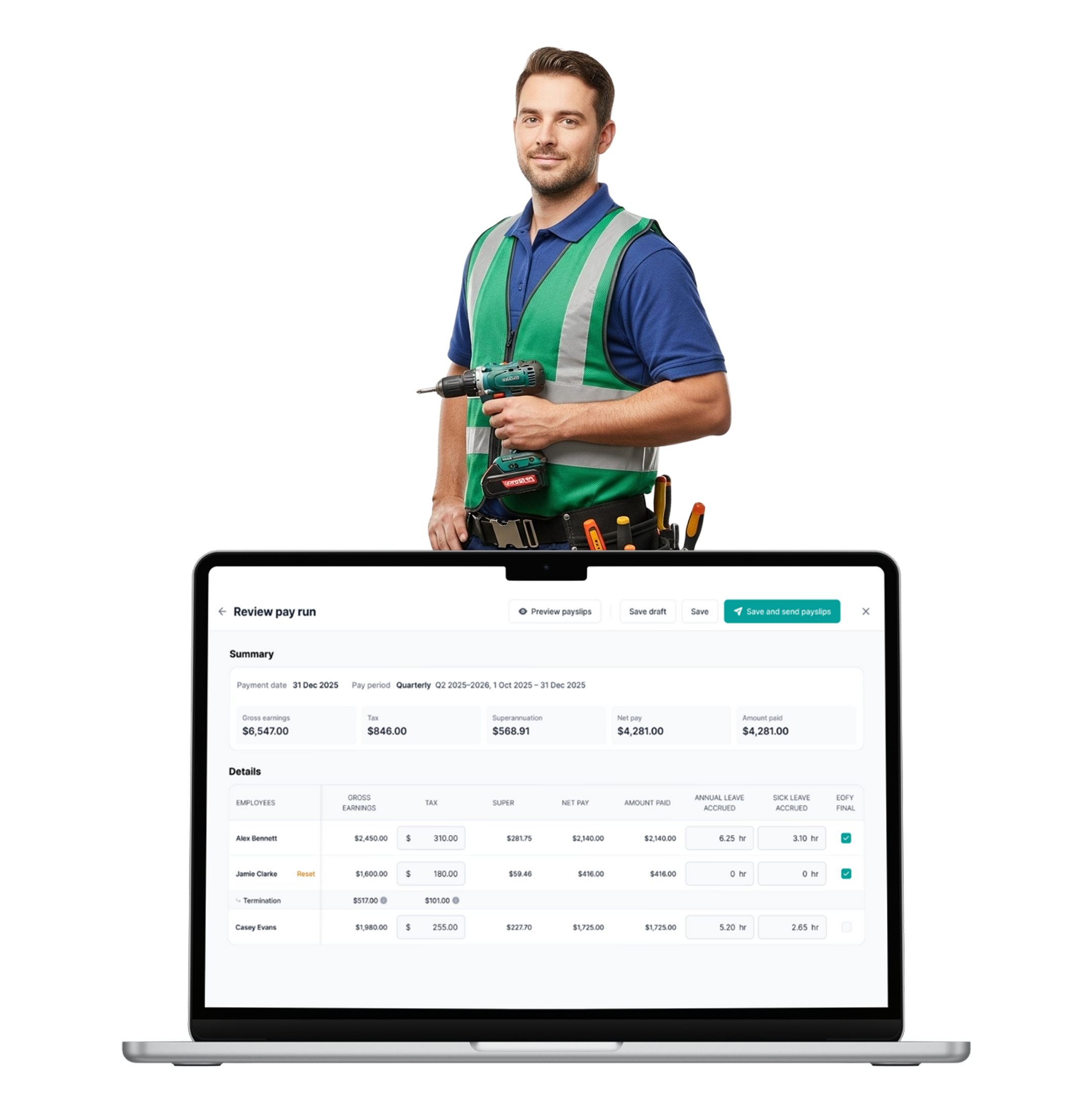 Pay subcontractors & tradespeople on time