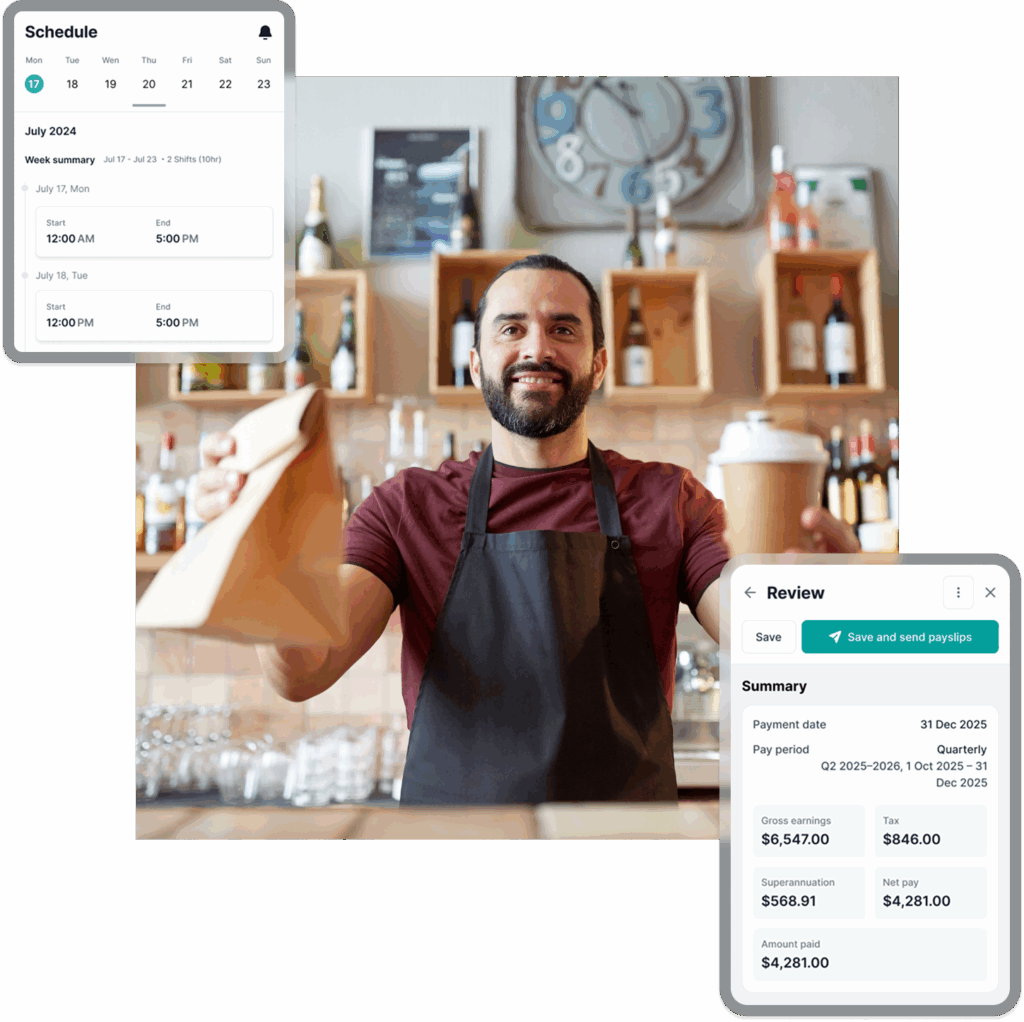 Payroll for takeaway shops
