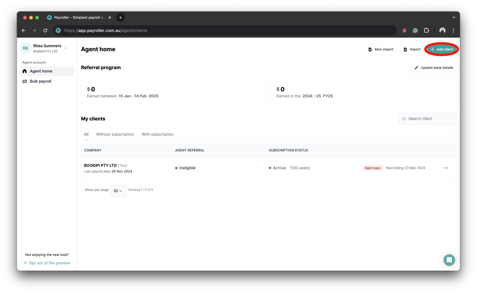 Quick Overview - Adding clients as agents - 19