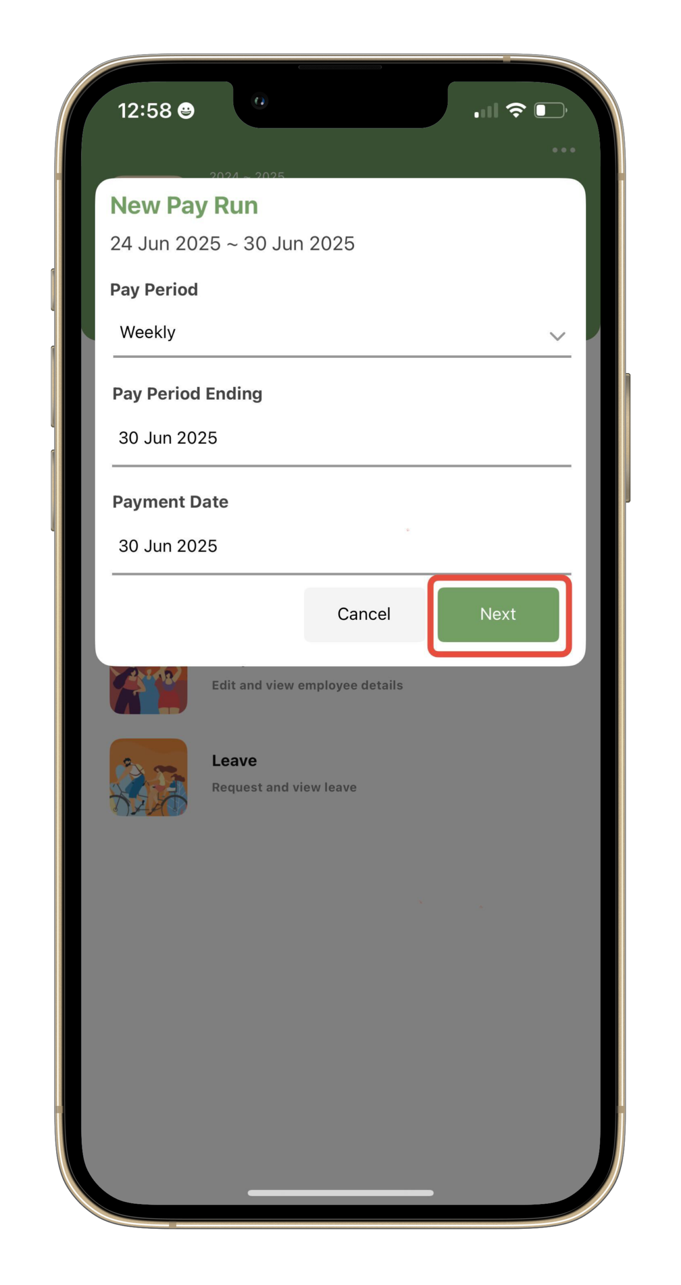 Payroller Mobile App - How to finalise STP on the Payroller mobile app - 2