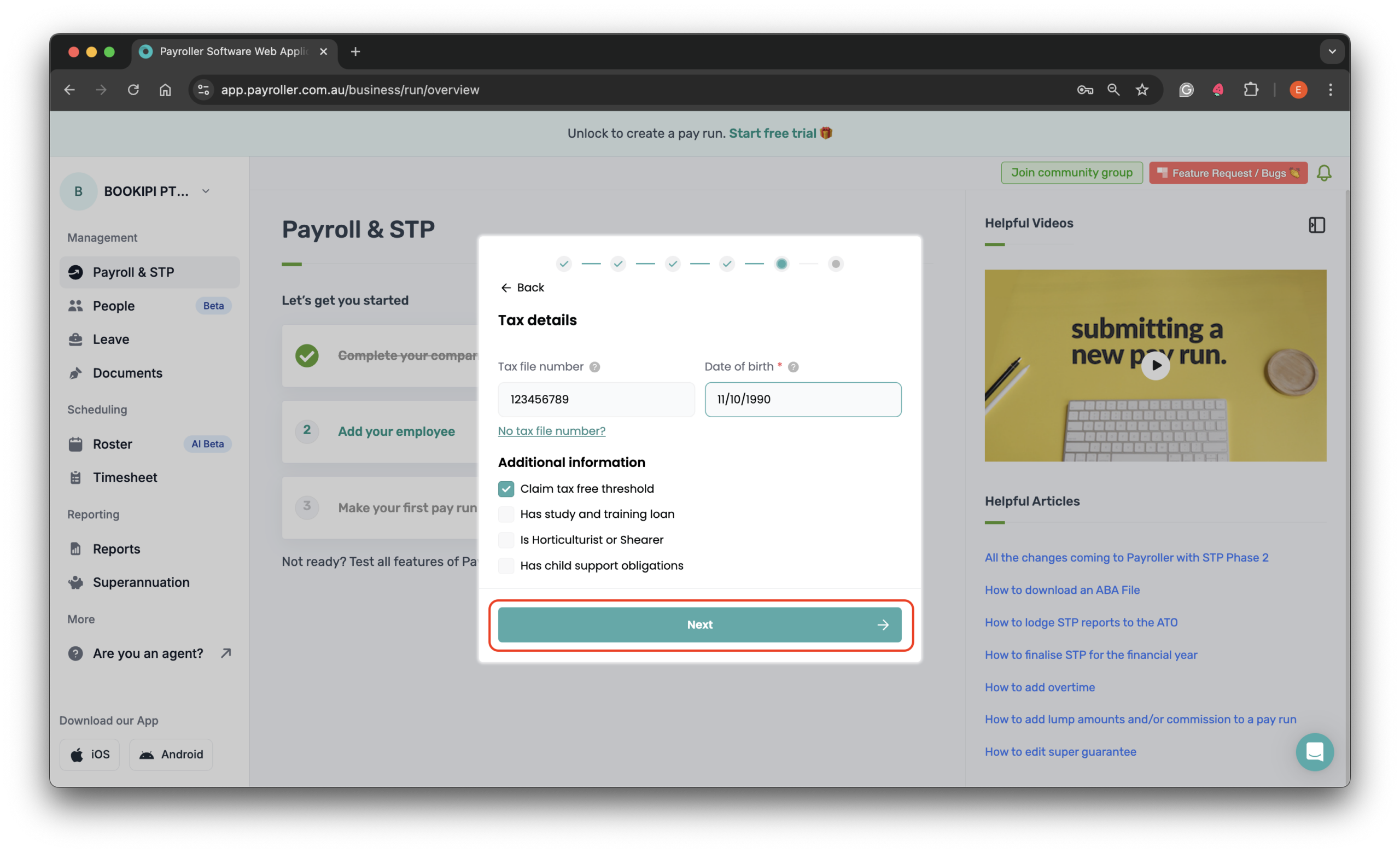 Quick Overview - Adding Employees - 12