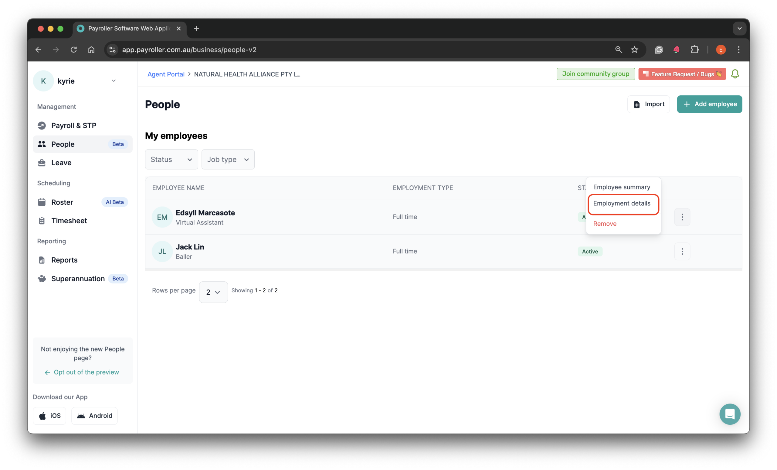 Setting up your employees - Adding opening balances - 3