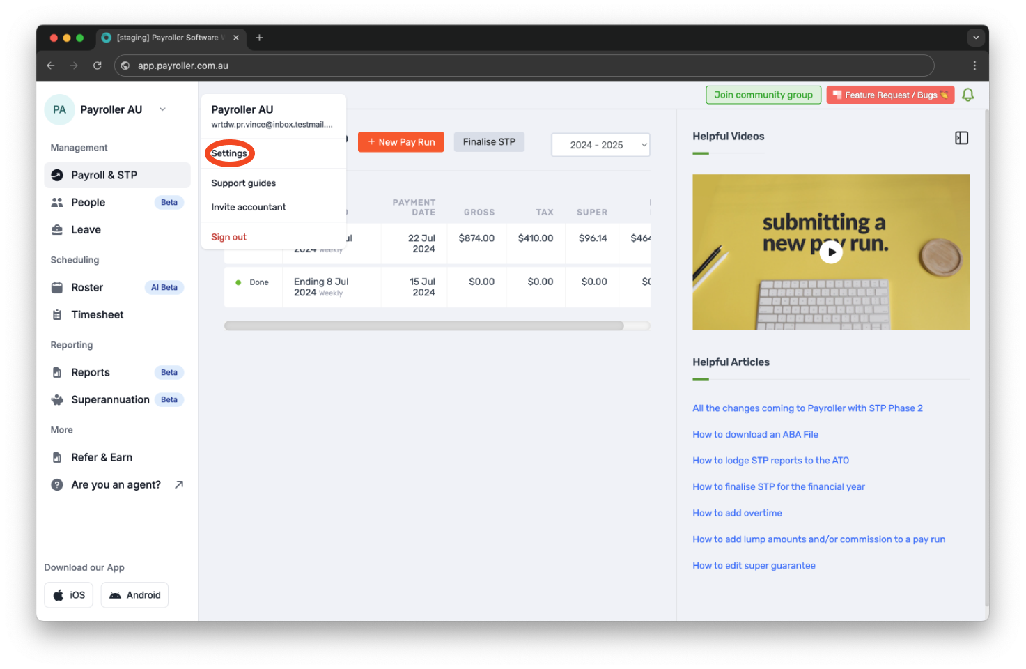 Payroller functions - Long Service Leave - 2