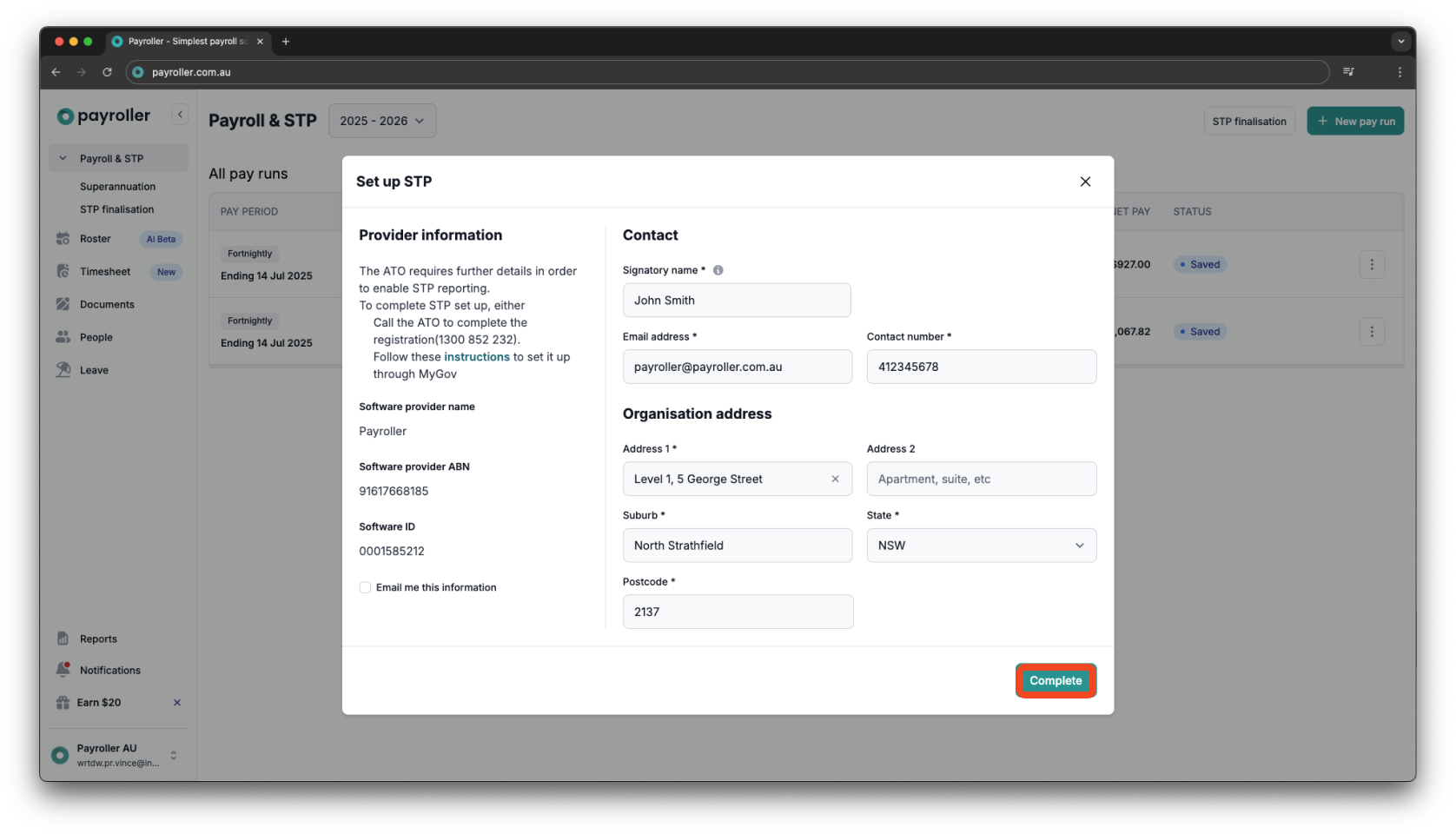 Quick Overview - Enabling and submitting STP - 2