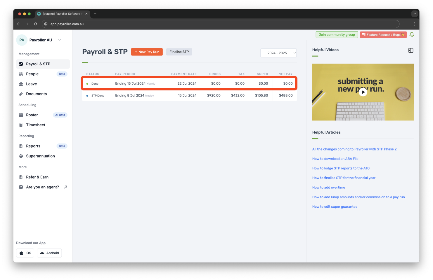 Single Touch Payroll Guide - How to identify and resolve STP reporting error messages on Payroller - 3
