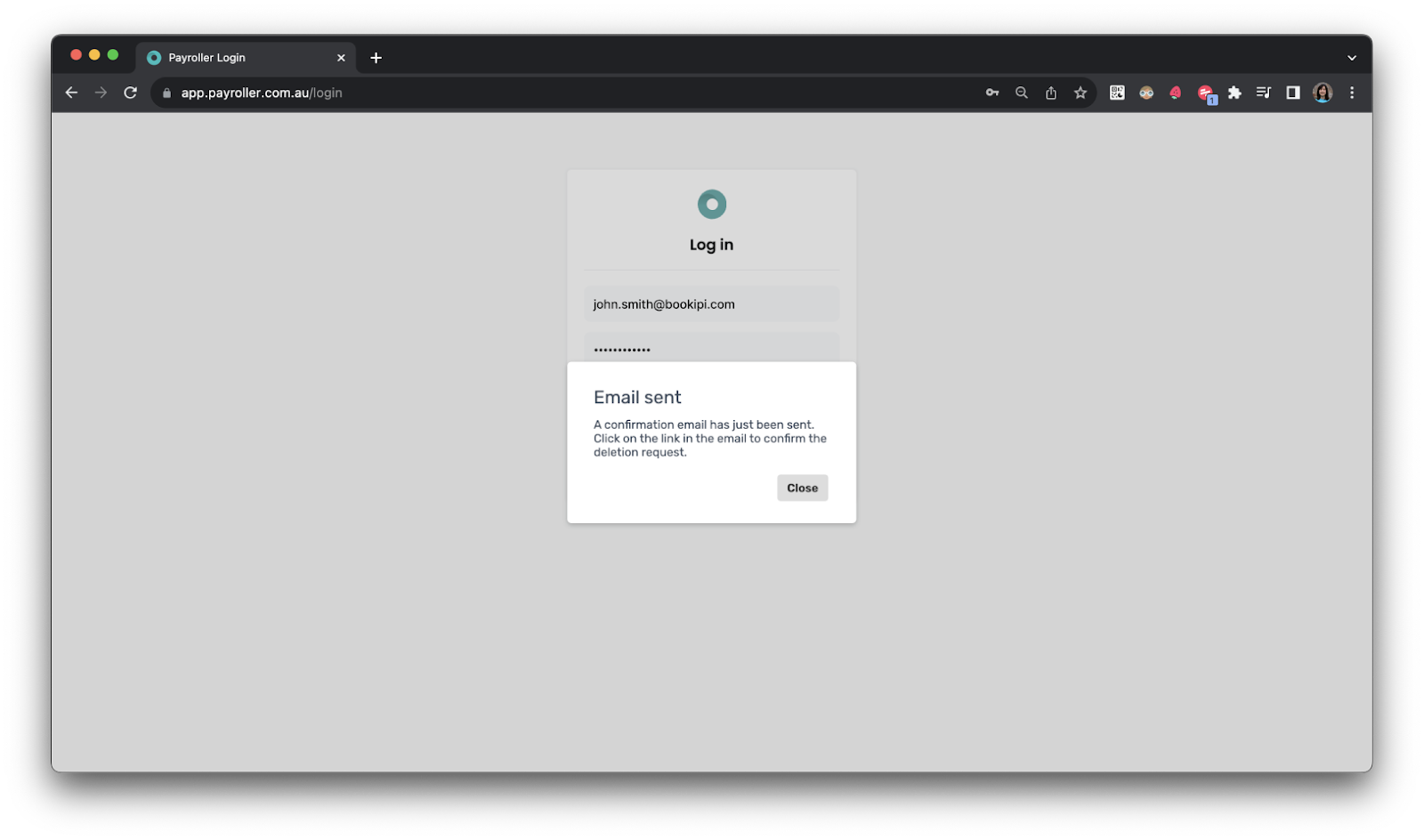 Payroller functions - How to delete your account on Payroller - 7