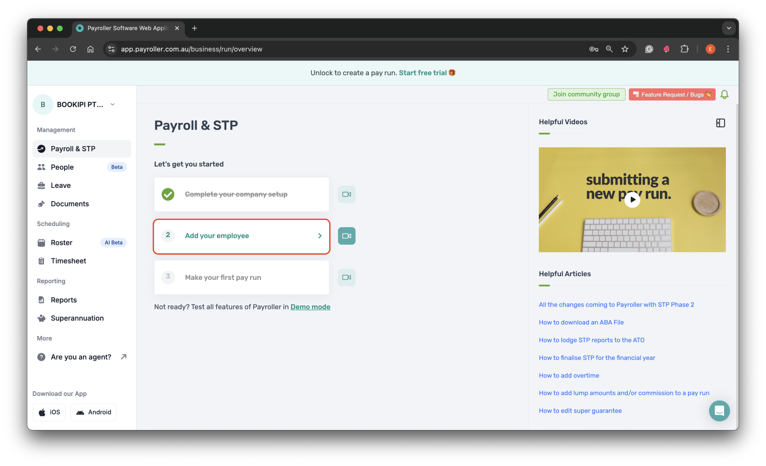Quick Overview - Adding Employees - 1