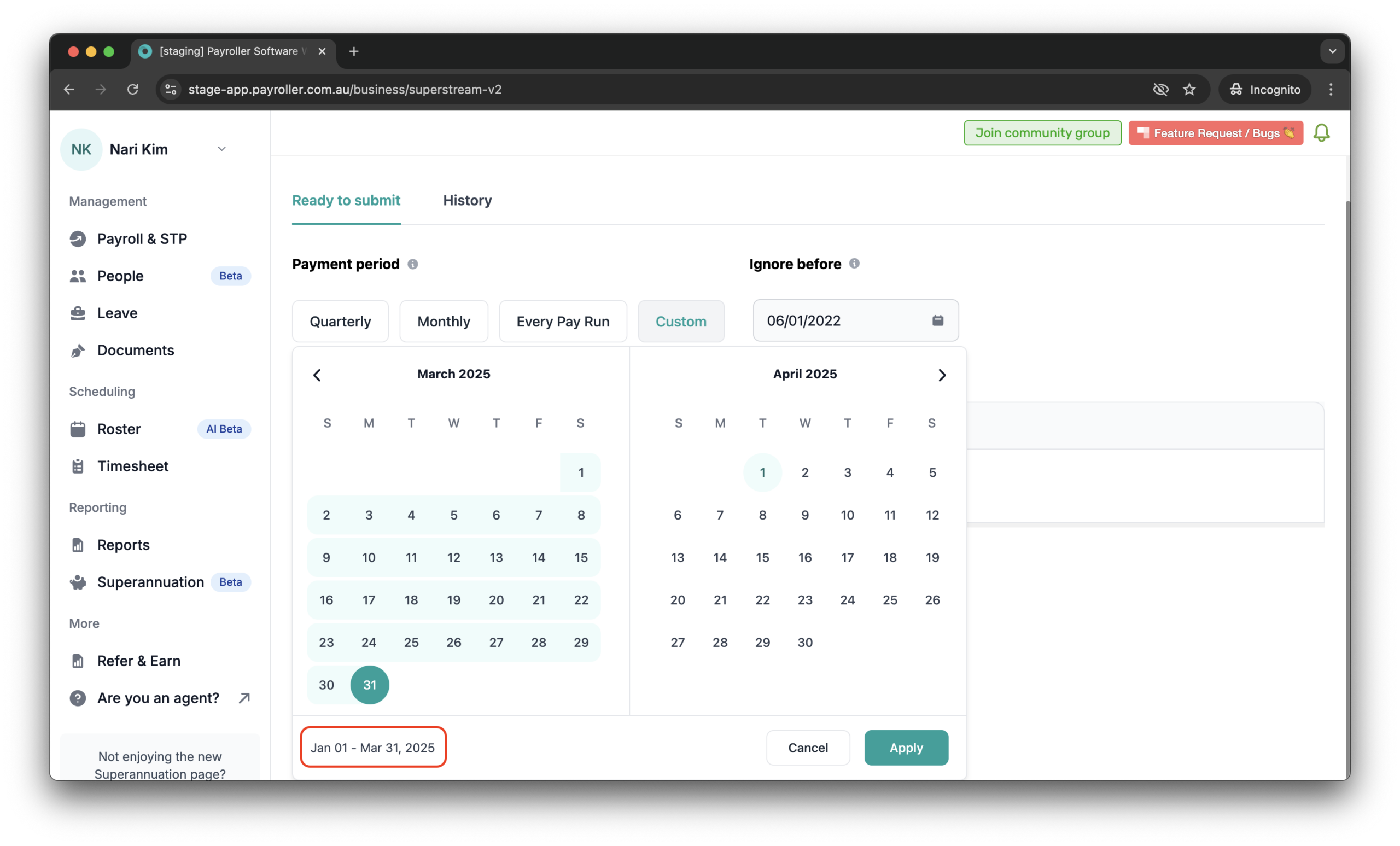Superannuation Resources - How to resubmit a super payment that has been refunded - 5