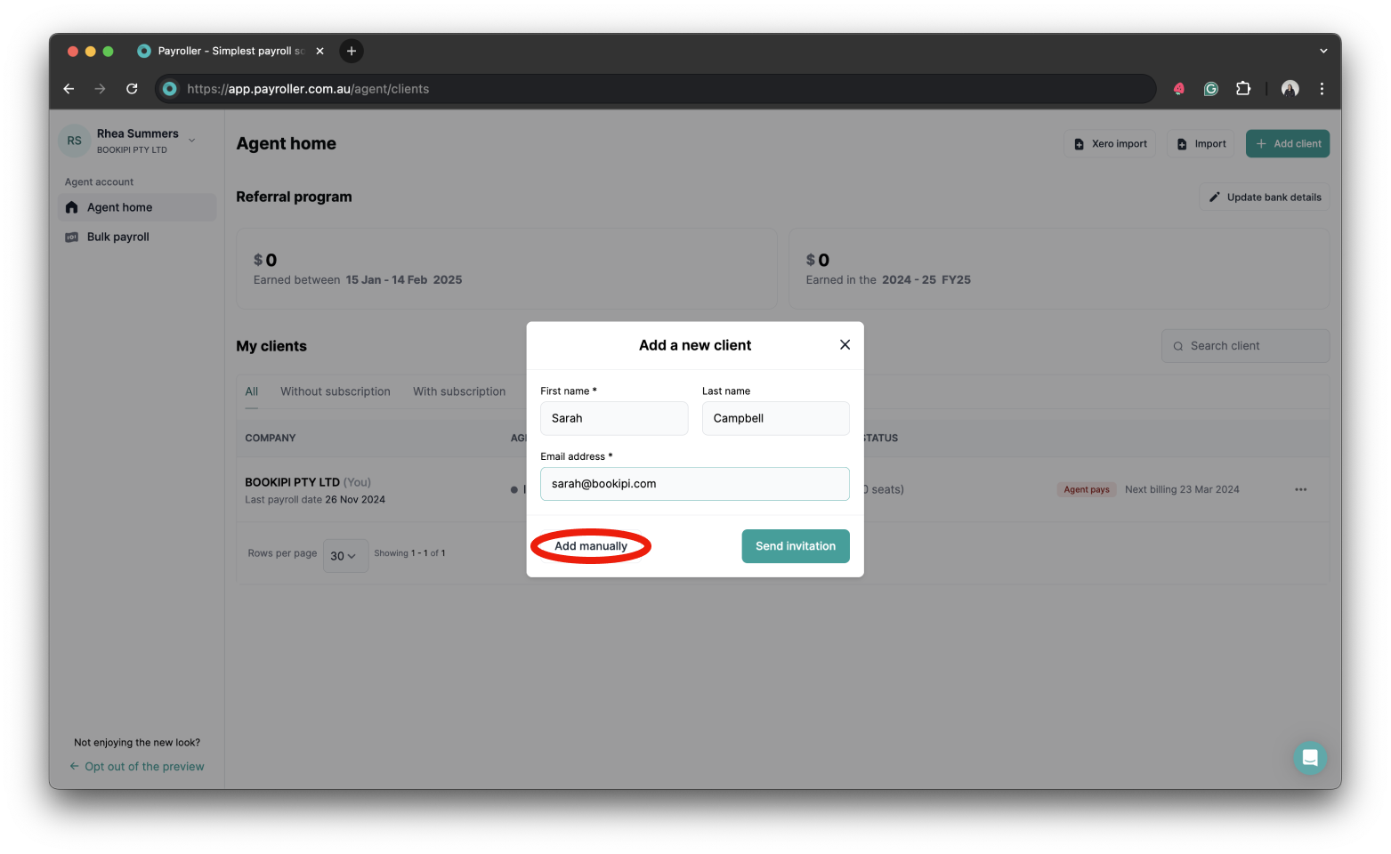 Quick Overview - Adding clients as agents - 21