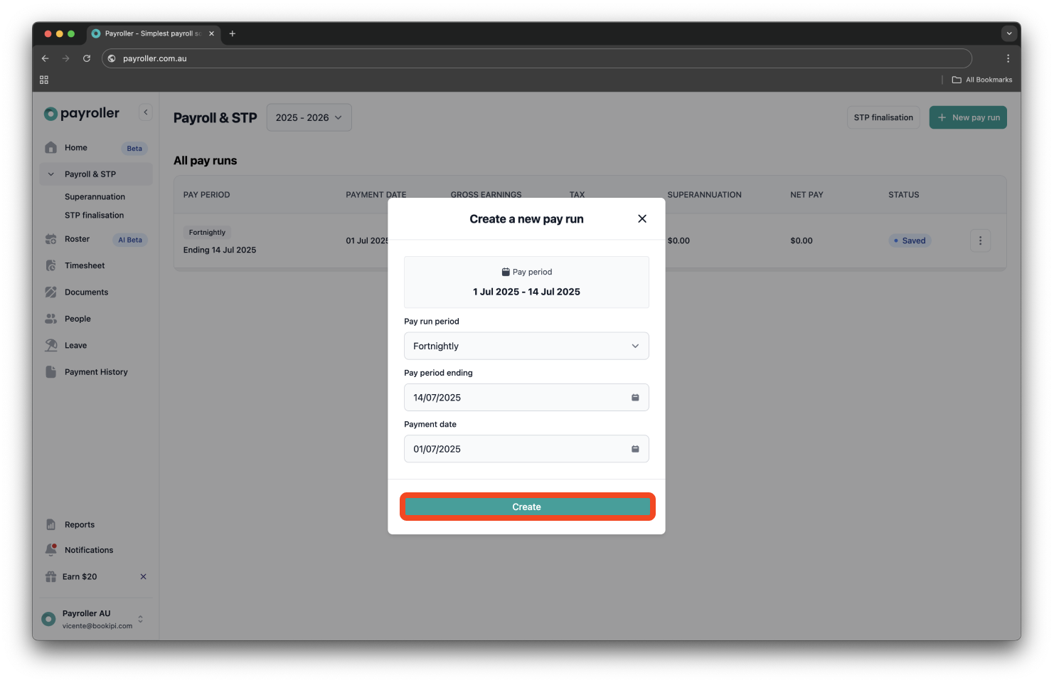 Creating pay runs - How to add Family and domestic violence leave (FDVL) - 3