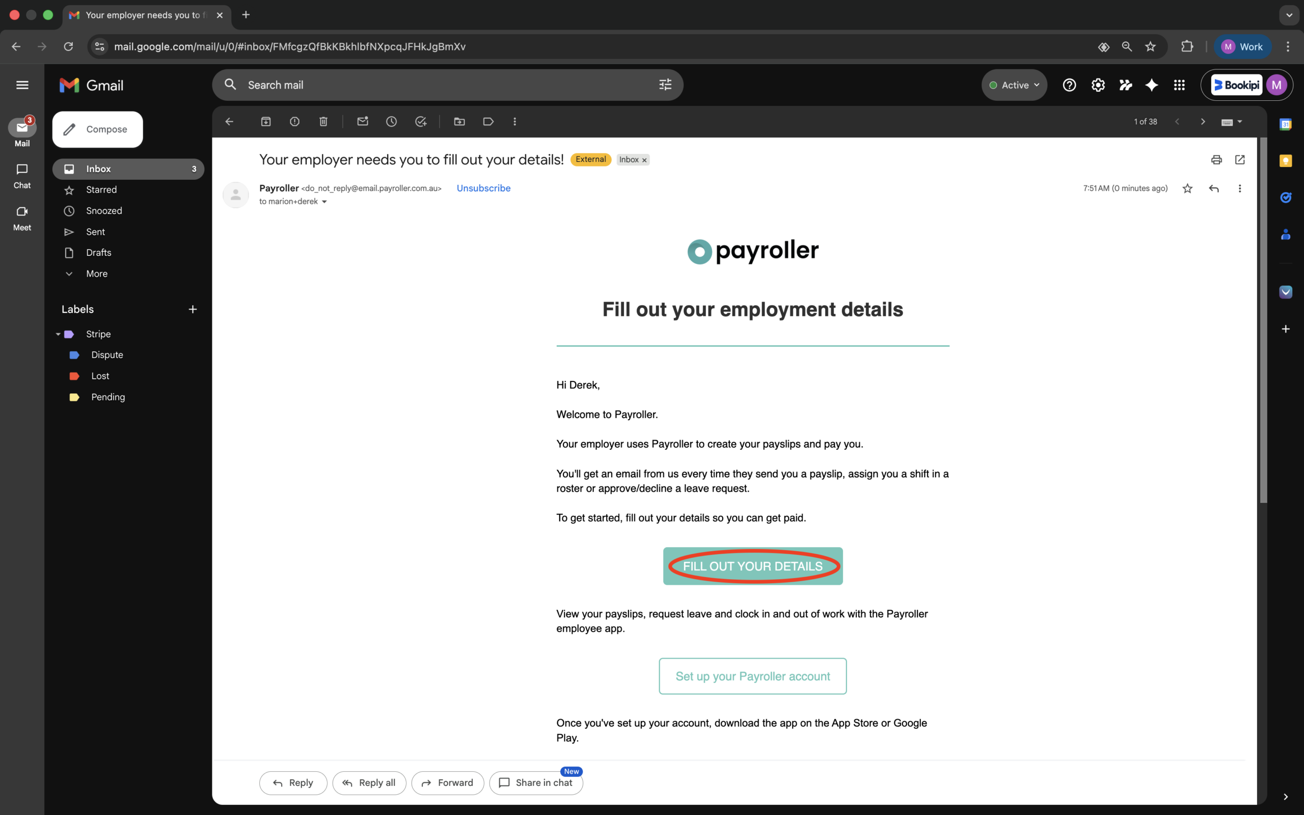 Employee app - How to fill out your employment details as an employee - 1