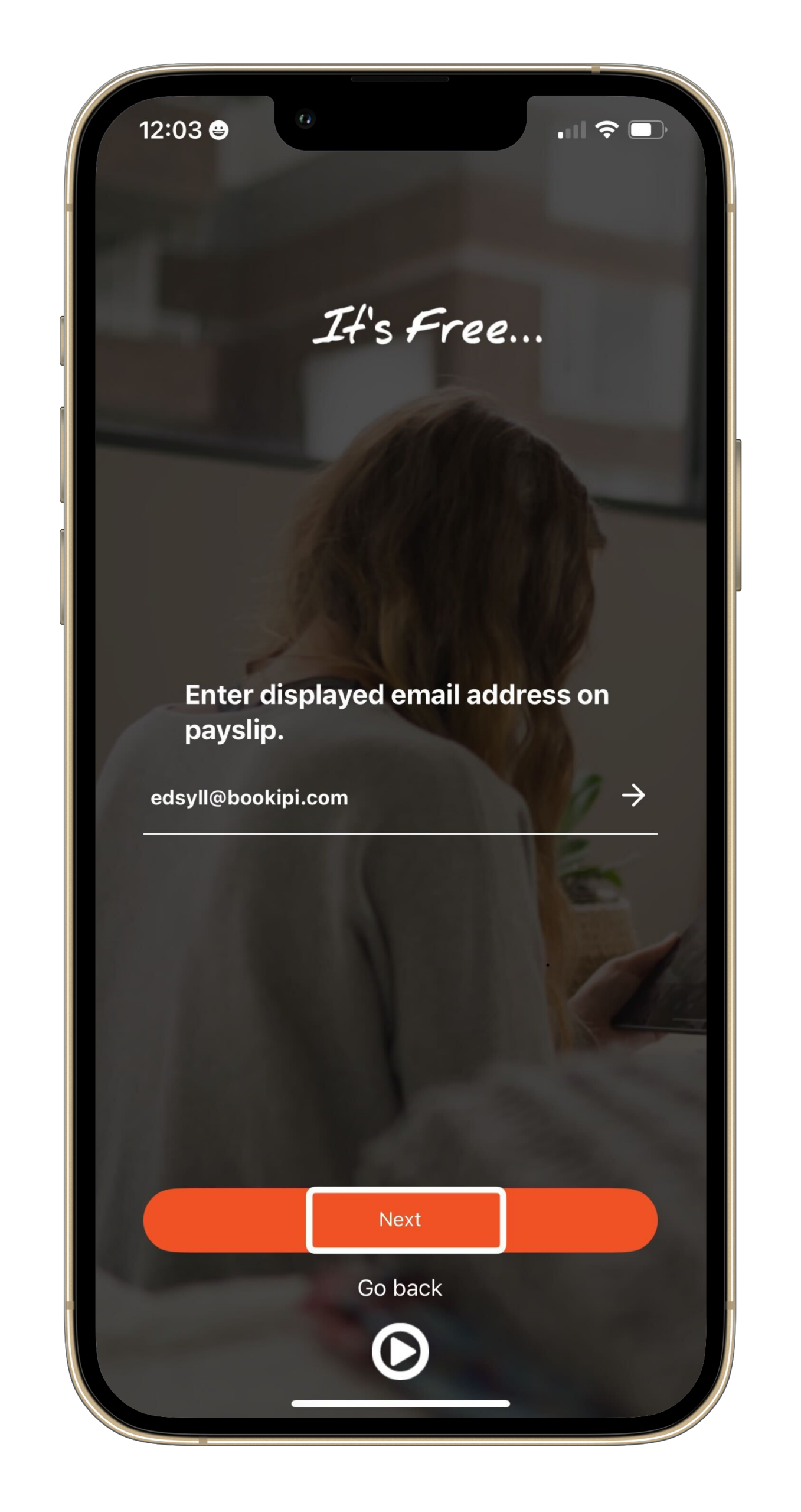 Payroller Mobile App - How to create an account on the Payroller mobile app - 3