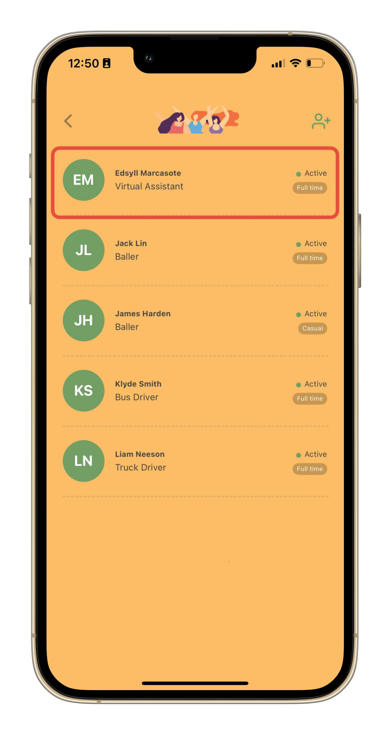 Payroller Mobile App - How to use the pay template on the Payroller mobile app - 2
