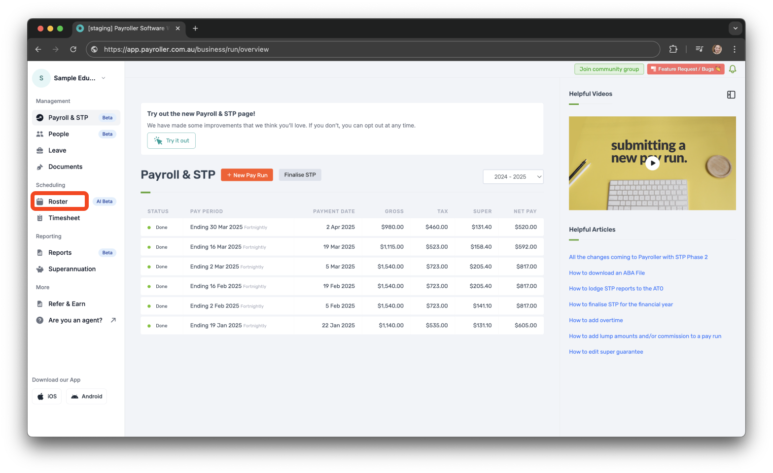 Timesheets and rostering - How to make a custom recurring shift - 1
